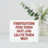 HOT FIREFIGHTERS BRIEFKAART (Staand voorkant)