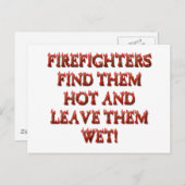 HOT FIREFIGHTERS BRIEFKAART (Voorkant / Achterkant)