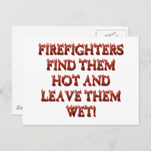 HOT FIREFIGHTERS BRIEFKAART (Voorkant / Achterkant)