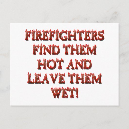 HOT FIREFIGHTERS BRIEFKAART (Voorkant)