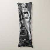 Hot Fitness Girl Lichaamskussen (Voorkant Verticaal)