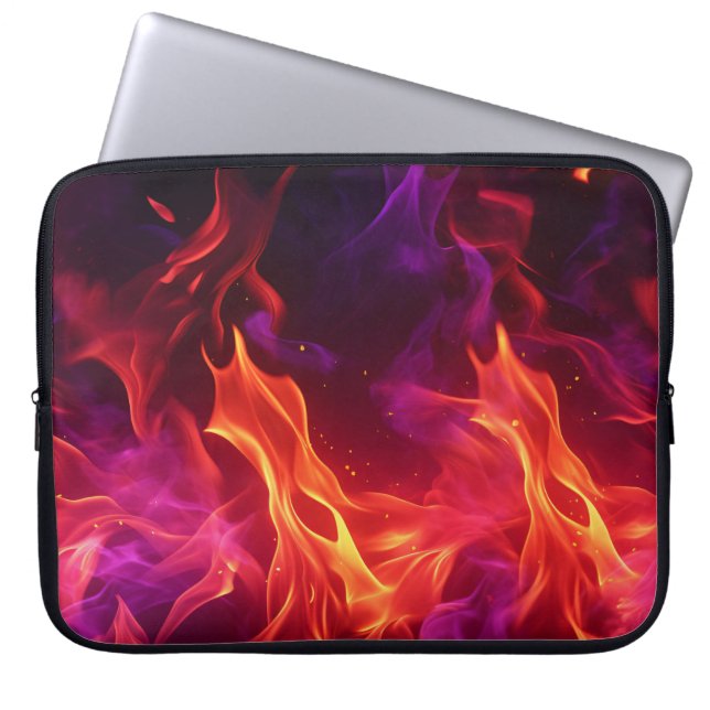 Hot Flames-laptophoes Laptop Sleeve (Voorkant)