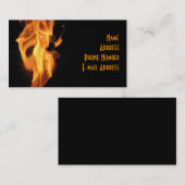 Hot Flaming Visitekaartje (Voorkant / Achterkant)