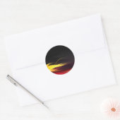 Hot Flams Ronde Sticker (Envelop)