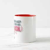 Hot-Flash Christmas Mug | Funny Menopause Gift Tweekleurige Koffiemok (Center)