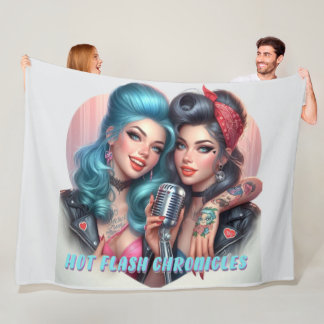 Hot Flash Chronicles Retro Diva Fleece Gooi Deken