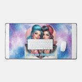 Hot Flash Chronicles Retro Grote Gaming Mousepad Bureaumat (Keyboard & Muis)