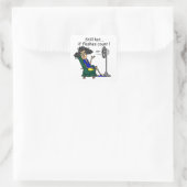 Hot Flash-Humor Vierkante Sticker (Tas)