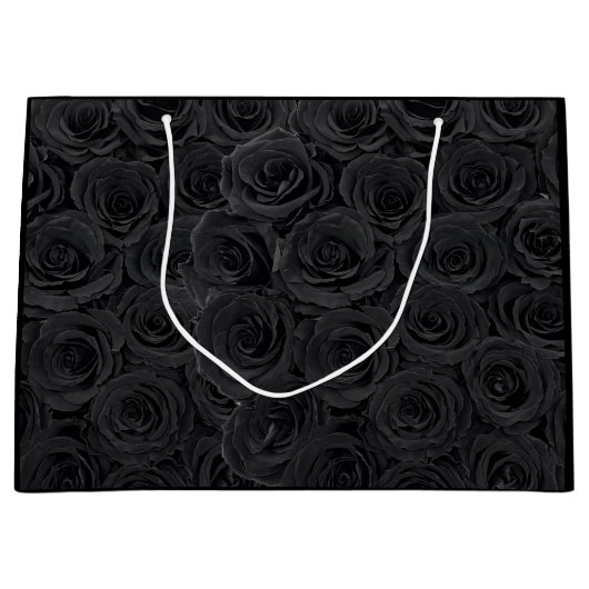 Hot Flower Black Rozen Groot Cadeauzakje (Voorkant)