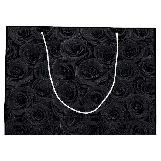 Hot Flower Black Rozen Groot Cadeauzakje (Achterkant)