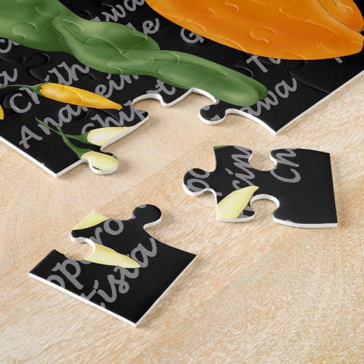 Hot-for-Chili Peppers Legpuzzel (Zijkant)
