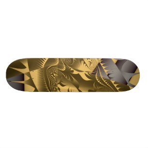 Hot-Frac-Design van Leslie Harlow - Gold Persoonlijk Skateboard