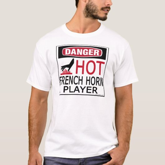 Hot-French Horn Player T-shirt (Voorkant)