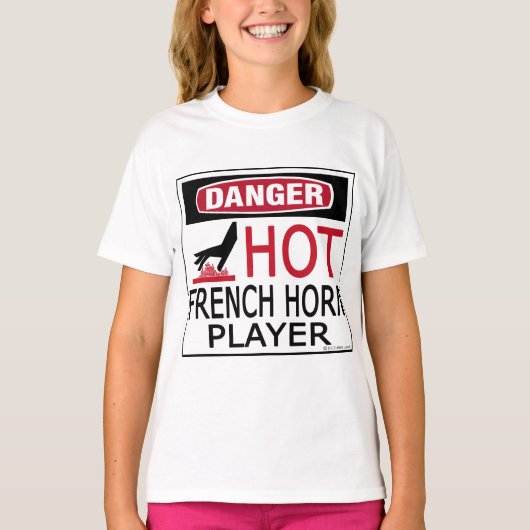 Hot-French Horn Player T-shirt (Voorkant)