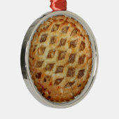 Hot-Fresh Apple Pie Metalen Ornament (Rechts)