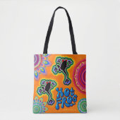 Hot Frog psychedelische Canvas tas (Voorkant)