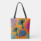 Hot Frog psychedelische Canvas tas (Achterkant)