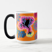 Hot Frog Surf morphing koffie mok. Magische Mok (Links)