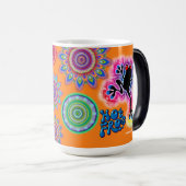 Hot Frog Surf morphing koffie mok. Magische Mok (Voorkant rechts)