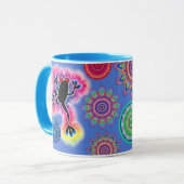 Hot Frog Surf twee-tonige koffie mok. Mok (Voorkant links)