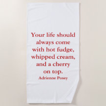 Hot Fudge Beach-handdoek