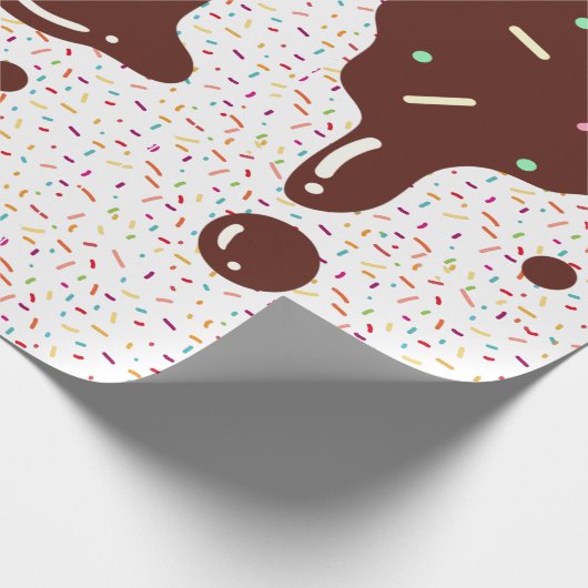 Hot Fudge en Sprinkles Cadeaupapier (Hoek)
