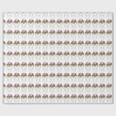 Hot Fudge Ice Cream Sundae Dessert Scoop Shop Cadeaupapier (Vlak)