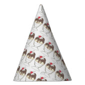 Hot Fudge Ice Cream Sundae Dessert Scoop Shop Feesthoedjes (Rechts)