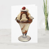  hot Fudge Ice Cream Sundae-desserts Kaart (Voorkant)