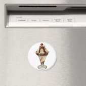  hot Fudge Ice Cream Sundae-desserts Magneet (Insitu (Vaatwasser))