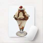  hot Fudge Ice Cream Sundae-desserts Muismat (Met muis)