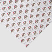 Hot Fudge Ice Cream Sundae-gehakte Cream Cherry Tissuepapier (Detail)