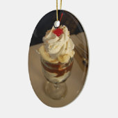 Hot Fudge Ice Cream Sundae Keramisch Ornament (Links)