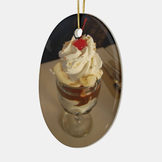 Hot Fudge Ice Cream Sundae Keramisch Ornament (Links)