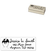 Hot Fudge Ice Cream Sundae Persoonlijk adres Rubberstempel (Gestempeld)