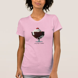 HOT FUDGE SUNDAE, IJSLIEFHEBBERS, SLAGROOM T-SHIRT