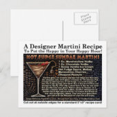Hot Fudge Sundae Martini Recipe Briefkaart (Voorkant / Achterkant)
