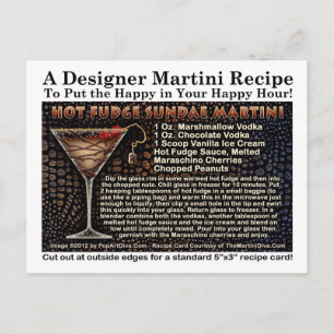 Hot Fudge Sundae Martini Recipe Briefkaart