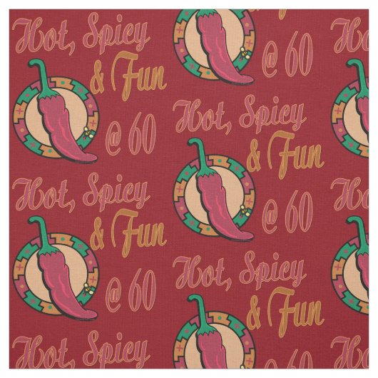 Hot, Fun en Spicy 60th Stof (Swatch)