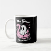 Hot Ghoul Summer Flamingo Ghost Summerween Koffiemok (Links)