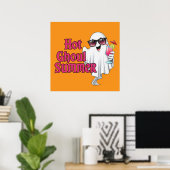 Hot Ghoul Summer T-shirt Poster (Thuiskantoor)