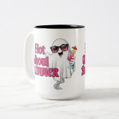 Hot Ghoul Summer T-shirt Tweekleurige Koffiemok (Voorkant links)