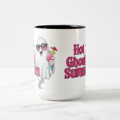 Hot Ghoul Summer T-shirt Tweekleurige Koffiemok (Center)