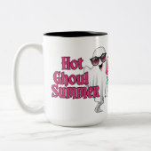 Hot Ghoul Summer T-shirt Tweekleurige Koffiemok (Links)