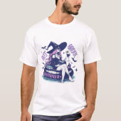 Hot Ghoul Summer Witch Halloween T-shirt (Voorkant)