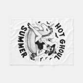 Hot Ghoul Zomer Grappige Halloween Outfit Kostuums Fleece Deken (Voorkant (Horizontaal))