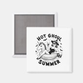 Hot Ghoul Zomer Grappige Halloween Outfit Kostuums Magneet (Voorkant / Achterkant)