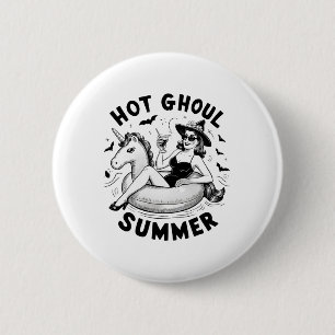 Hot Ghoul Zomer Grappige Halloween Outfit Kostuums Ronde Button 5,7 Cm