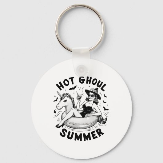Hot Ghoul Zomer Grappige Halloween Outfit Kostuums Sleutelhanger (Voorkant)