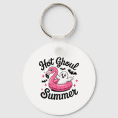 Hot Ghoul Zomer Halloween Ghost Pool Party Sleutelhanger (Voorkant)
